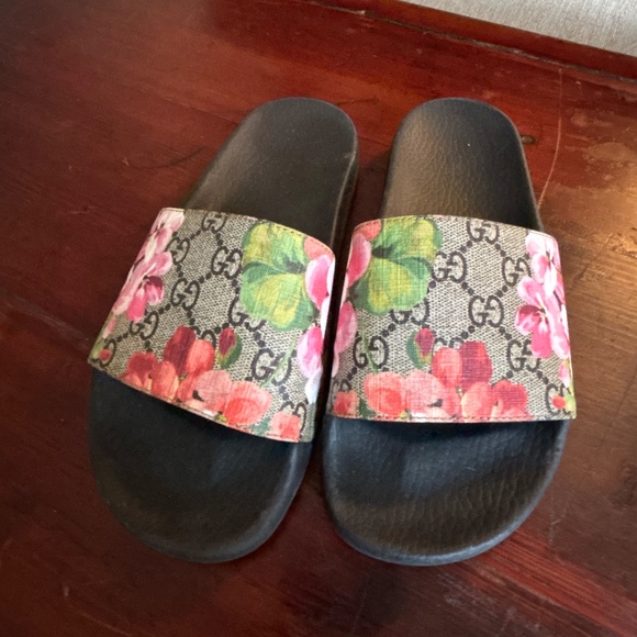 Gucci Shoes - Gucci Floral Slide Sandals